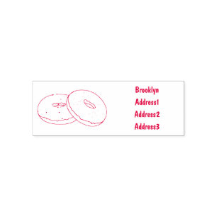 Sello Automático Ilustracion Donut personalizado