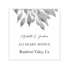 Sello Automático Ilustracion floral de acuarela artística