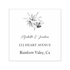 Sello Automático Ilustracion floral de acuarela artística