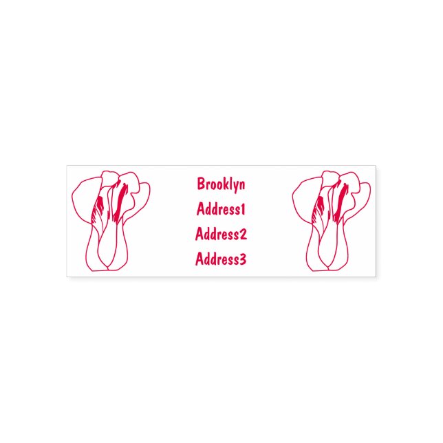 Sello Automático Ilustracion personalizado Bok choy (Diseño)