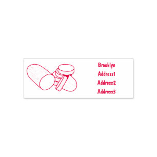 Sello Automático Ilustracion personalizado Cucumber