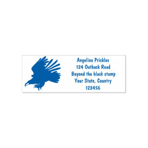 Sello Automático Ilustracion personalizado de águila dorada diverti