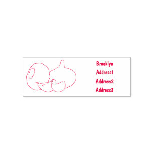 Sello Automático Ilustracion personalizado de ajo
