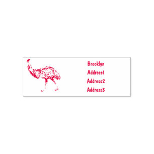 Sello Automático Ilustracion personalizado de aves de la Uem