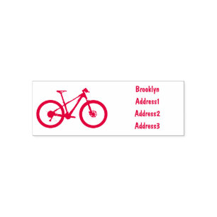Sello Automático Ilustracion personalizado de bicicletas
