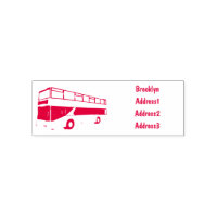 Ilustracion personalizado de bus de dos pisos