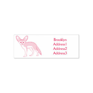 Sello Automático Ilustracion personalizado de Fennec fox