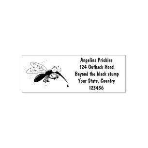 Sello Automático Ilustracion personalizado de insectos de mosquitos