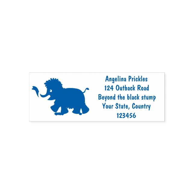 Sello Automático Ilustracion personalizado de mamut torpe (Diseño)