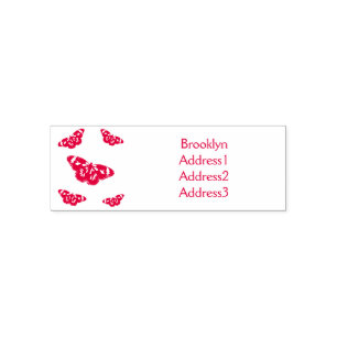 Sello Automático Ilustracion personalizado de mariposa monarca