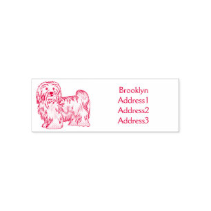 Sello Automático Ilustracion personalizado de perro de La Habana