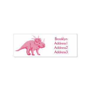Sello Automático Ilustracion personalizado de Styracosaurus