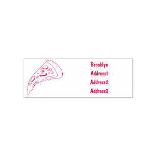 Sello Automático Ilustracion personalizado Pizza