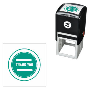 Sello Automático Impresión verde nítida impresa de GRACIAS personal