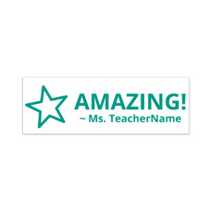 Sello Automático "¡INCREÍBLE!" + Nombre del Personalizado del instr