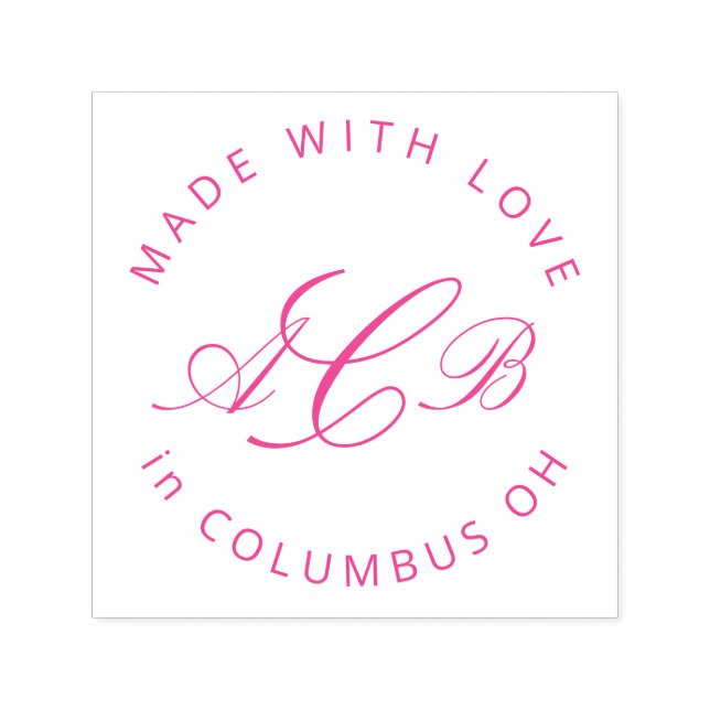 Sello Automático Iniciales de Maker Pequeñas Empresas (Diseño)