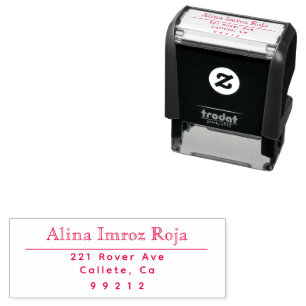 Sello Automático Iniciales de monograma minimalista moderno para di