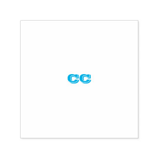 Sello Automático Iniciales de tu empresa para tarjetas de calificac