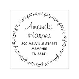 Sello Automático Inspirado en la música Dirección de devolución red