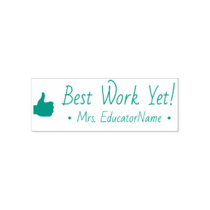 Sello Automático Inspirando "¡Mejor Trabajo Todavía!" + Personaliza