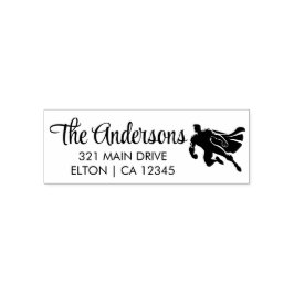 Sello Automático Invitación a la fiesta de cumpleaños de superhéroe