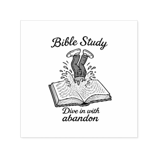 Sello Automático Invitación a un estudio de la biblia (Diseño)