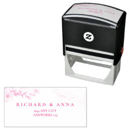 Sello Automático Invitación de boda floral elegante