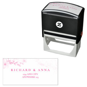 Sello Automático Invitación de boda floral elegante