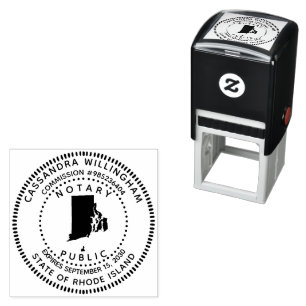 Sello Automático Isla notarial pública Rhode