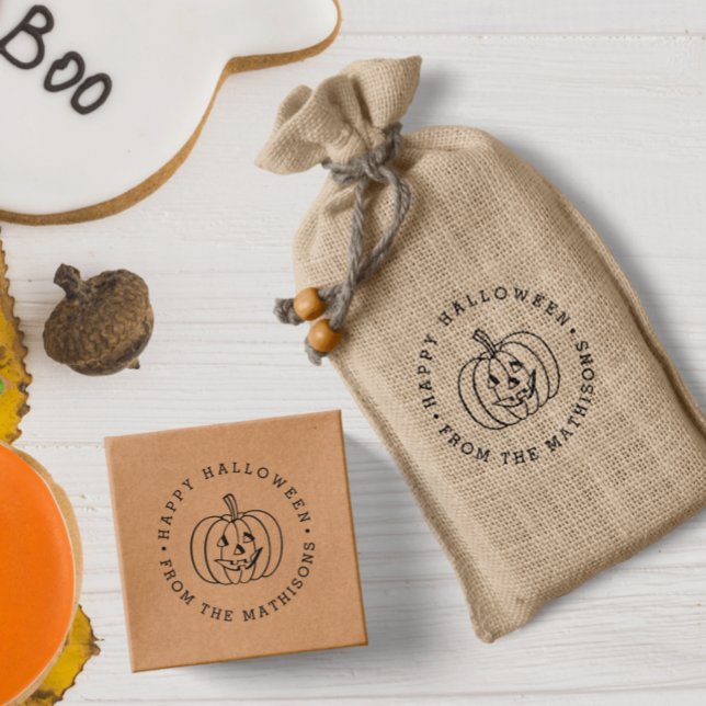 Sello Automático Jack O Lantern Feliz Halloween (Subido por el creador)