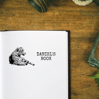 Sello Automático Jaguar en Ledge Este Libro Pertenece A Bookplate