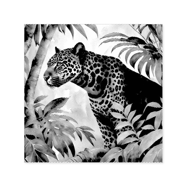 Sello Automático Jaguar Selva Botánica (Diseño)