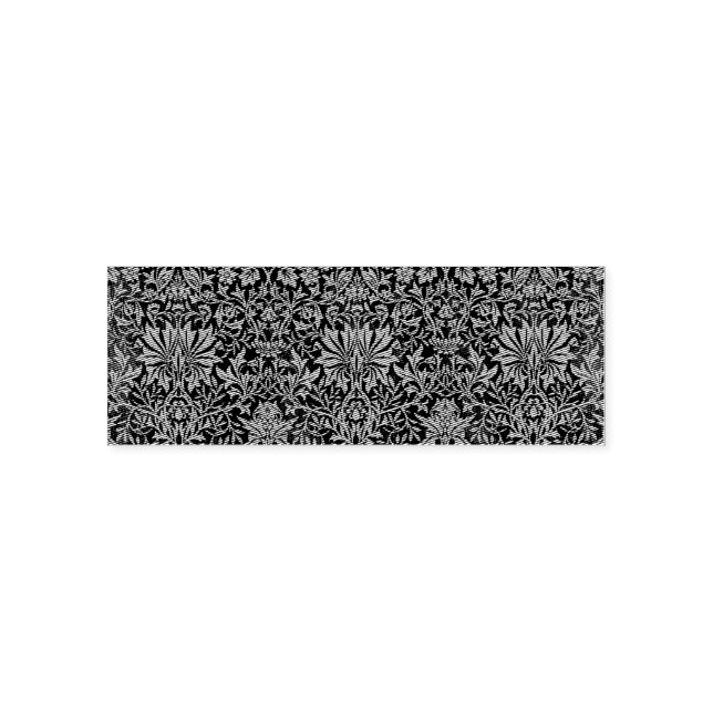 Sello Automático Jardín de flores William Morris - Verdes (Diseño)