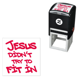 Sello Automático Jesús No Intentó Encajar Graffiti Grunge Divertido