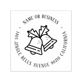 Sello Automático Jingle Bell Navidades Nombre de correo y dirección