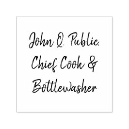 Sello Automático John Q. Público, Personalizable a cualquier nombre