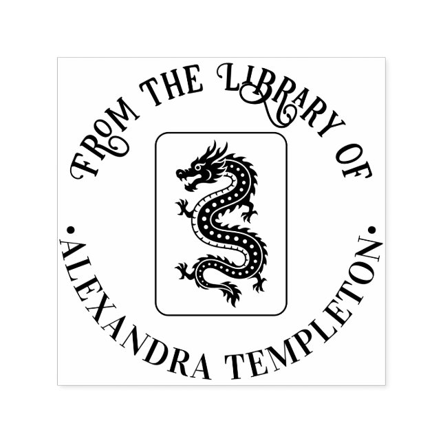 Sello Automático Juego de fichas de Mahjong Libro de la biblioteca  (Diseño)