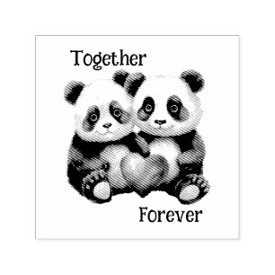 Sello Automático Juntos Froever Panda par