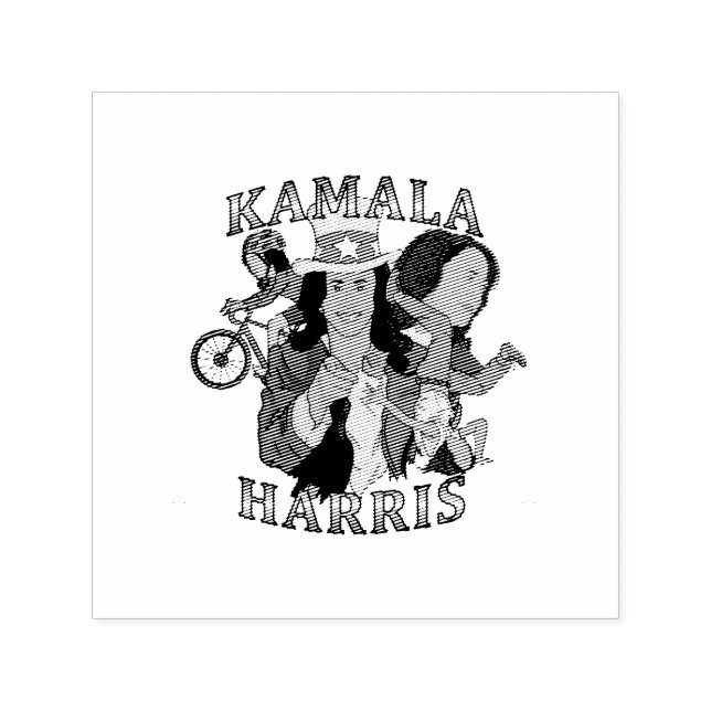 Sello Automático Kamala Harris Bootleg Rap Style (Diseño)