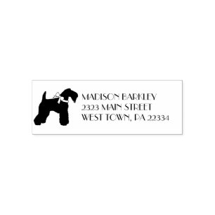 Sello Automático Kerry Blue Terrier Dog Puppy Irish