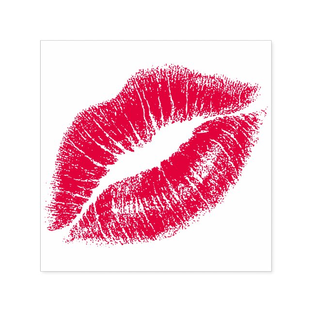 Sello Automático Kiss Lips,Realistic Lipstick Kiss  (Diseño)