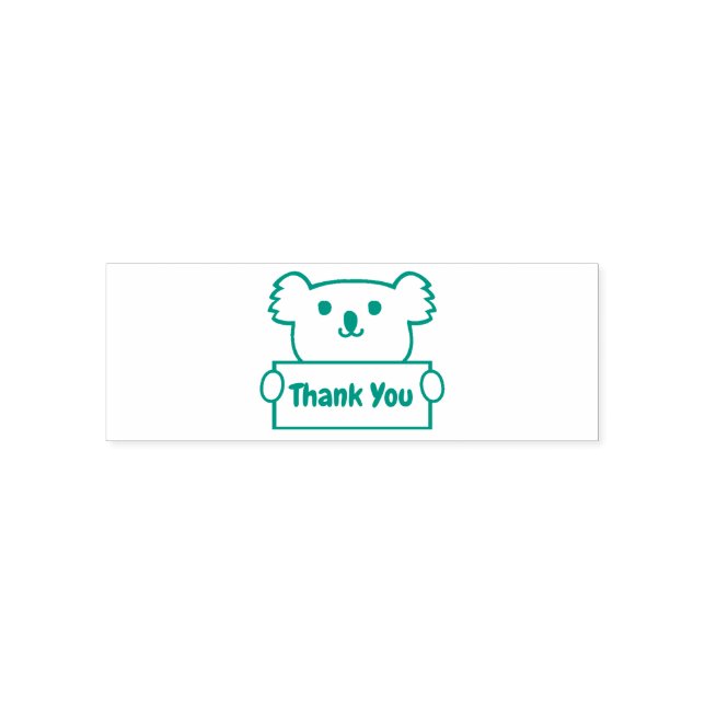 Sello Automático Koala con texto (Diseño)