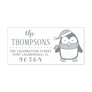 Sello Automático La dirección de regreso de los Navidades modernos 