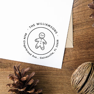 Sello Automático La dirección de retorno de los Navidades del hombr