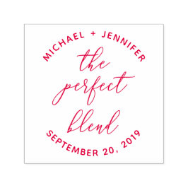 Sello Automático La mezcla perfecta | Caligrafía Personalizado Boda