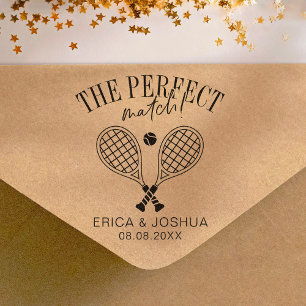 Sello Automático La pareja perfecta Guardar la fecha Boda Tenis 