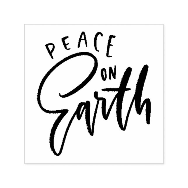 Sello Automático La Paz en la Tierra Feliz Navidad (Diseño)