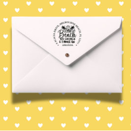 Sello Automático La playa está llamando