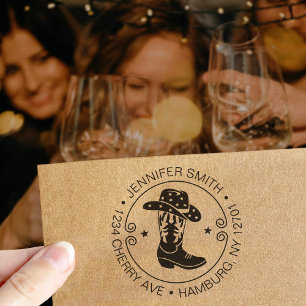 Sello Automático La última fiesta de Bachelor de Rodeo Desert Cowgi