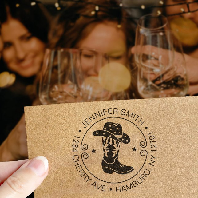 Sello Automático La última fiesta de Bachelor de Rodeo Desert Cowgi (Subido por el creador)